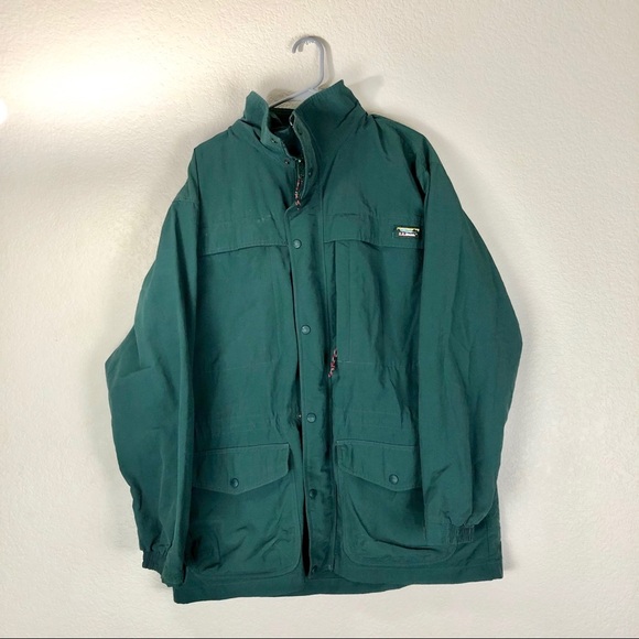 Vintage LL Bean Mens Size L Hood Jacket Parka - Picture 1 of 7